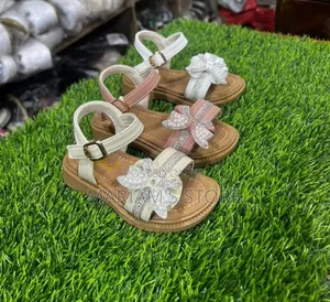 Adjustable T-Strap Peep Toe Sandals with Rhinestone Butterfly