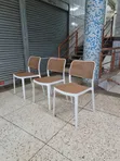 Eco-Friendly Outdoor Mesh Back Plastic Chairs - 1