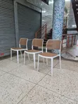 Eco-Friendly Outdoor Mesh Back Plastic Chairs - 2