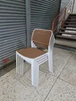 White Plastic Outdoor/Indoor Dining Chairs (Set of 4) - 2