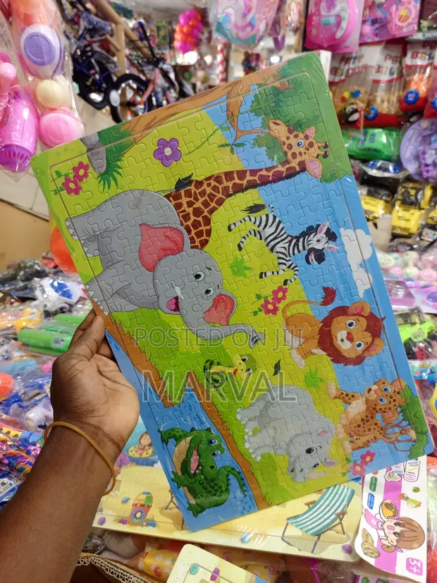 Educational Wooden Jigsaw Puzzle - Wildlife Animals - 1