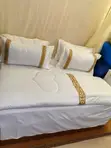 6 Piece Luxury Linen Bed Cover Set - 1