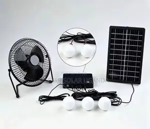 3Q Solar Portable Fan with Lights