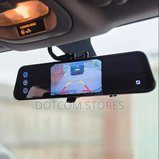 Mirror Car DVR Recorder with Rear Camera - 1