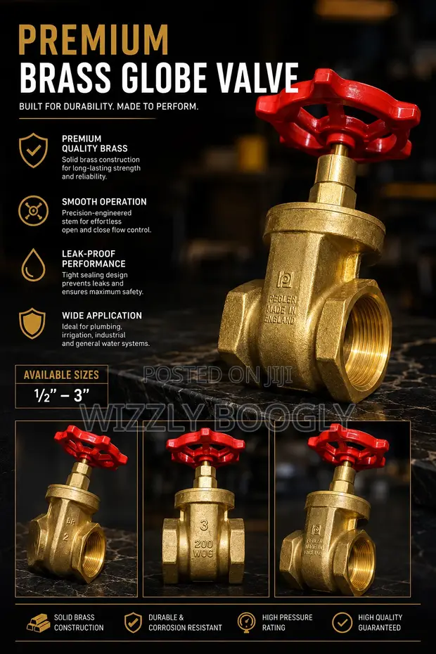 Premium Pegler Brass Gate Valve (Made in England) - 1