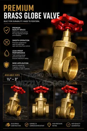 Premium Pegler Brass Gate Valve (Made in England)