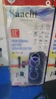 Saachi Rechargeable Speaker with 2 Microphones - 2