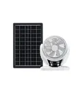Portable Solar Fan with Mobile Charging & LED Light - 2