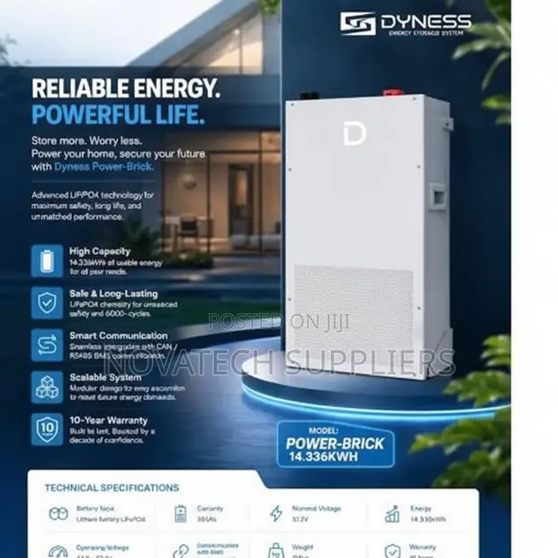 Premium Dyness 14.3kWh Lithium Battery 280Ah - 1