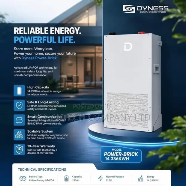 Dyness 14.3kWh Solar Storage Battery | 280Ah - 1