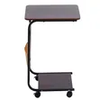 C-Shaped Side Table with Storage Basket - 3