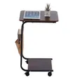 C-Shaped Side Table with Storage Basket - 4