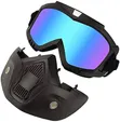 Motorcycle Goggles with Removable Ventilation Mask - 1