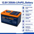 12V 200Ah LiFePO4 Lithium Battery 2560Wh Solar Backup - 1