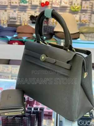 Chris Bella Handbag with Top-Handle and Center Clasp