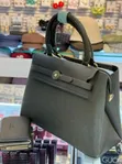 Chris Bella Handbag with Top-Handle and Center Clasp - 1
