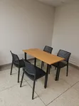 Ergoofis Wooden Foldable Dining Table and Chairs - 3
