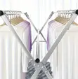 Foldable Clothes Drying Rack - Stainless Steel - 1