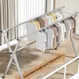 Foldable Clothes Drying Rack - Stainless Steel - 4