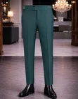 Premium Beltless Gurkha Trousers - Royal Blue - 1