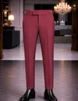 Premium Beltless Gurkha Trousers - Royal Blue - 2