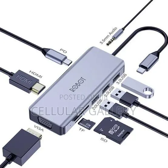 Robot HT390 9-in-1 USB-C Hub Adapter - 1