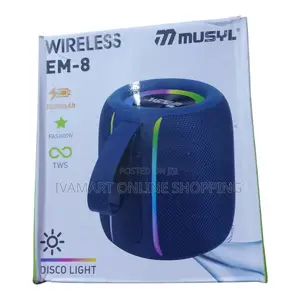 MUSYL EM-8 Wireless Bluetooth Speaker with RGB Lights