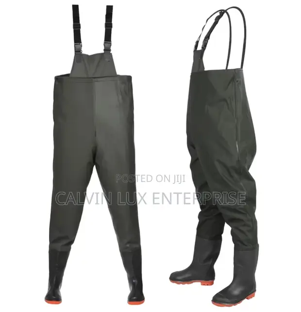 Waterproof Fishing Waders - Unisex Brown XXL - 1