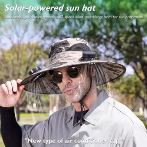 Solar Sun Hat with Cooling Fan