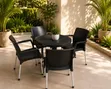 Plastic Dining Table and 4 Chairs - 1
