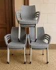 Brand New Stackable Plastic Dining Chairs - 1