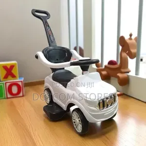 Children's Ride-On Push Car with Handle and Music