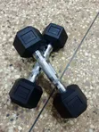 2.5kg Rubber Hex Dumbbells (Pair) - 2
