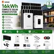 16kWh Lithium Hybrid Solar System - 6000 Cycles, 5Y Warranty - 2