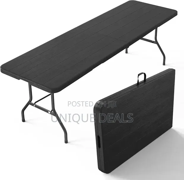 Plastic Folding Table - Portable Rectangular - 1