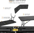 Plastic Folding Table - Portable Rectangular - 2