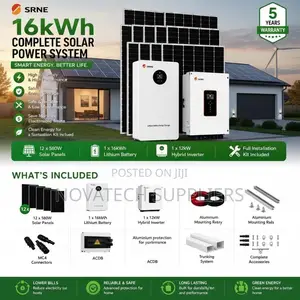 16kWh Solar Power System with 12x620W Panels