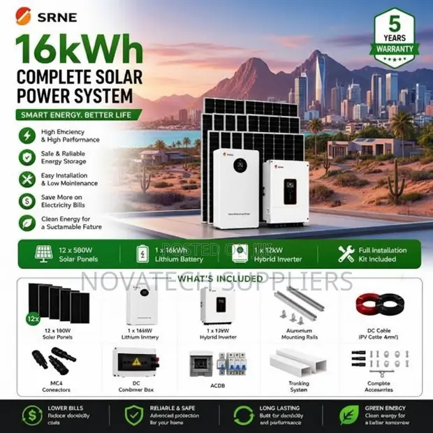 16kWh Complete Hybrid Solar System with Communication - 1