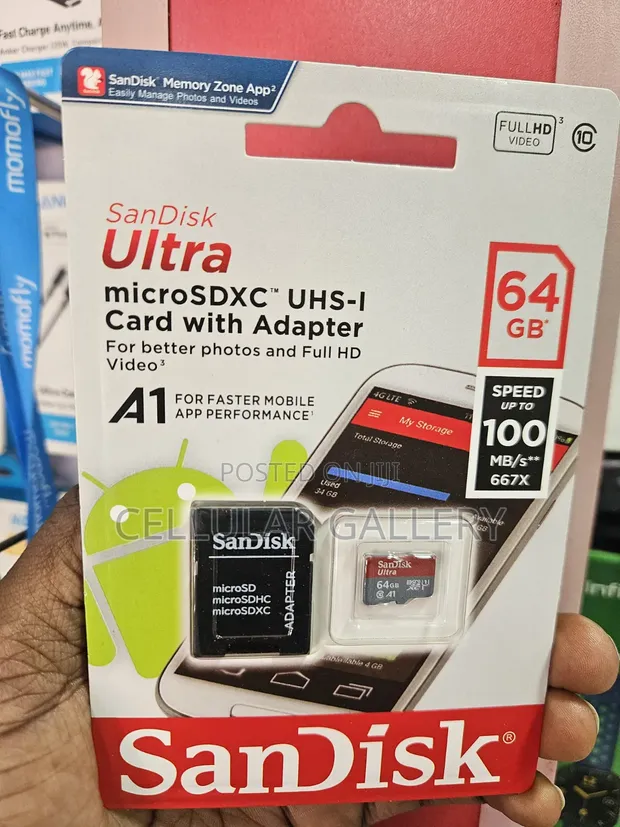 Sandisk Ultra Micro SD Memory Card 64GB - 1
