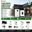 SRNE Premium 16kWh Home Solar Package with 580W Mono Panels - 2