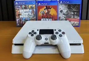 PS4 Slim Console with 12 Games & 2 Controllers