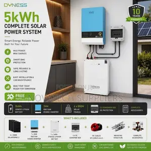Dyness 5kWh Lithium Hybrid Solar System with 3kVA Inverter & 4x620W Panels