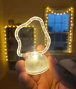 12pcs Decorative Acrylic LED Warm Light Mini Lamps - 1