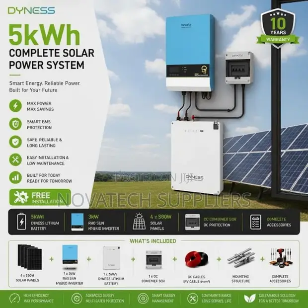 Original 5kWh Lithium Solar Kit - Dyness - 1