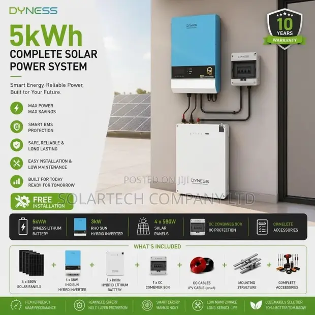 Dyness 5kWh Complete Hybrid Solar System - 1