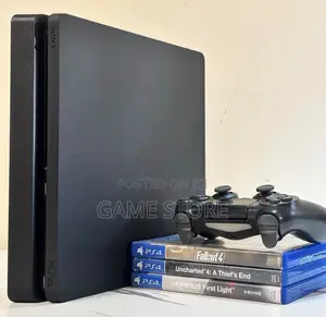 PS4 Slim Console with 12 Games & 2 Controllers