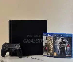 PS4 Slim Console with 12 Games & 2 Controllers