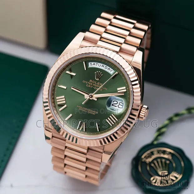 Rolex Day-Date 36mm Brown Ombre Diamond Dial 128235 - 1