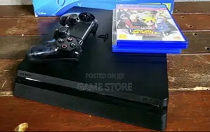 PS4 Slim Console with 12 Games and 2 Controllers