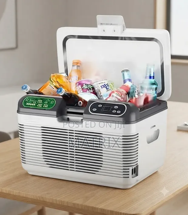 12L Portable Car Fridge Cooler - Dual Use Heating/Freezing - 1